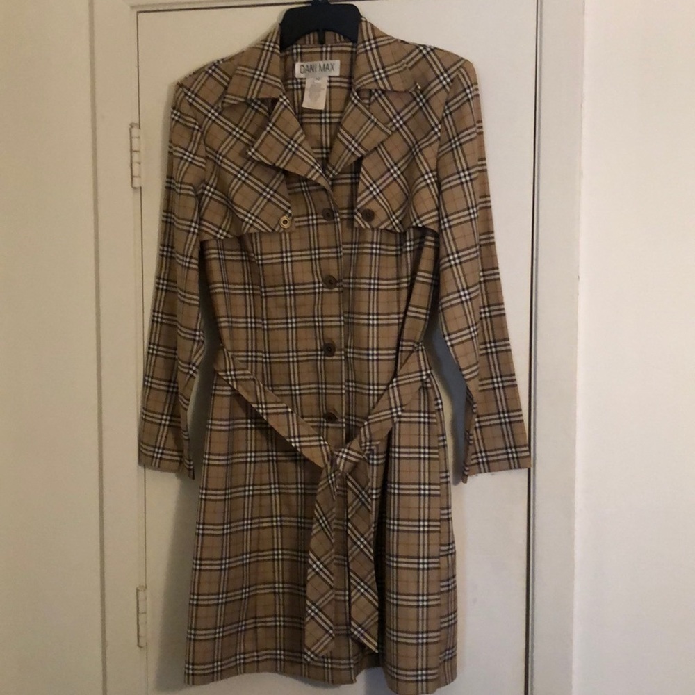 Ladies button down trench style dress
